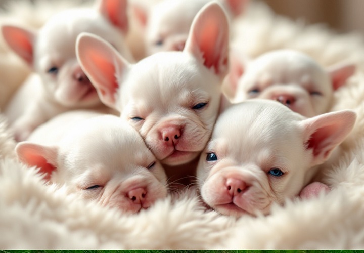 Albino French Bulldog