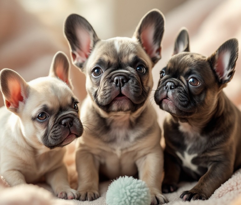fluffy french bulldog