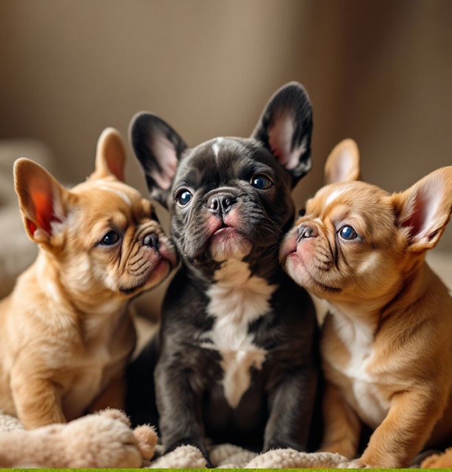 fuzzy French bulldog